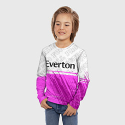 Лонгслив детский Everton pro football посередине, цвет: 3D-принт — фото 2