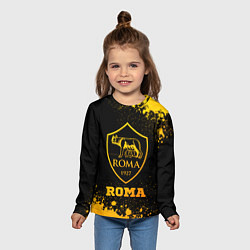 Лонгслив детский Roma - gold gradient, цвет: 3D-принт — фото 2