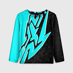 Лонгслив детский Mint graffiti, цвет: 3D-принт