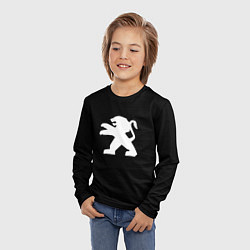 Лонгслив детский Peugeot logo, цвет: 3D-принт — фото 2