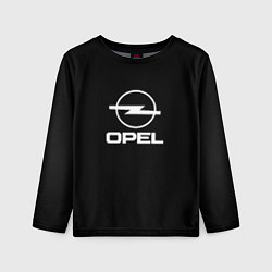 Лонгслив детский Opel logo white, цвет: 3D-принт