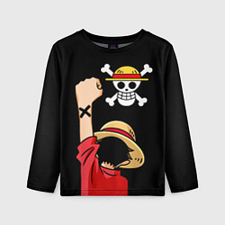 Лонгслив детский One piece - Monkey D Luffy, цвет: 3D-принт