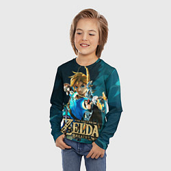 Лонгслив детский Zelda - Link, цвет: 3D-принт — фото 2