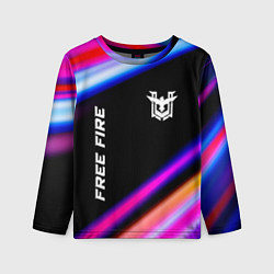 Лонгслив детский Free Fire speed game lights, цвет: 3D-принт