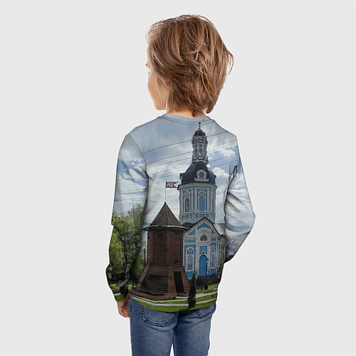 Детский лонгслив Торопец Сторожевая башня / 3D-принт – фото 4