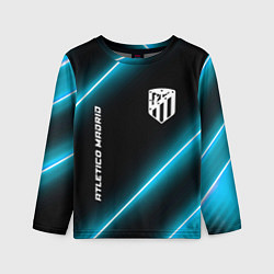 Детский лонгслив Atletico Madrid неоновые лампы