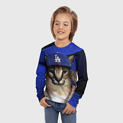 Лонгслив детский Шлепа рэпер, цвет: 3D-принт — фото 2