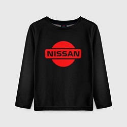 Лонгслив детский Nissan red logo, цвет: 3D-принт