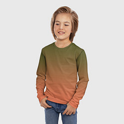 Лонгслив детский Абстрактный градиент, цвет: 3D-принт — фото 2