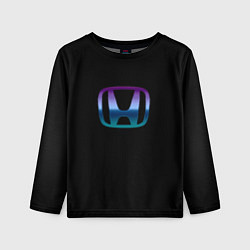 Лонгслив детский Honda neon logo, цвет: 3D-принт