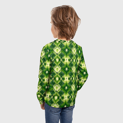 Детский лонгслив Ромбовидный орнамент / 3D-принт – фото 4