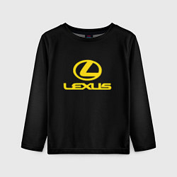 Лонгслив детский Lexus yellow logo, цвет: 3D-принт