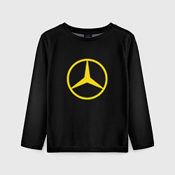 Лонгслив детский Mercedes logo yello, цвет: 3D-принт