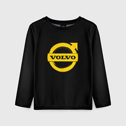 Лонгслив детский Volvo yellow logo, цвет: 3D-принт