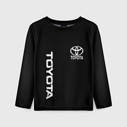 Лонгслив детский Toyota logo white steel, цвет: 3D-принт