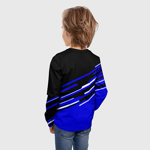 Детский лонгслив Rainbow six geometry steel / 3D-принт – фото 4