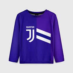 Лонгслив детский Juventus sport geometry line, цвет: 3D-принт