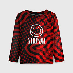 Лонгслив детский Nirvana star pattern, цвет: 3D-принт