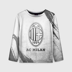 Лонгслив детский AC Milan - white gradient, цвет: 3D-принт