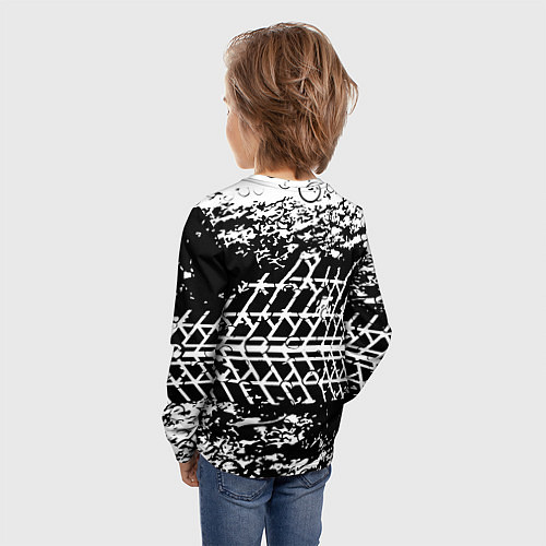 Детский лонгслив Doom знак шины / 3D-принт – фото 4