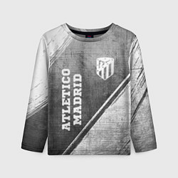 Детский лонгслив Atletico Madrid - grey gradient вертикально