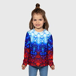 Лонгслив детский Душа моя Россия 1, цвет: 3D-принт — фото 2