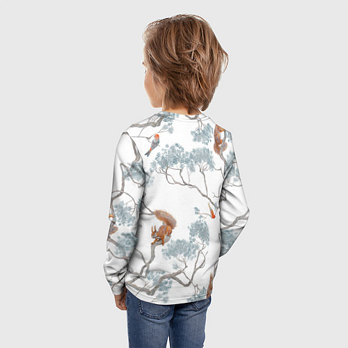 Детский лонгслив Уральский паттерн / 3D-принт – фото 4