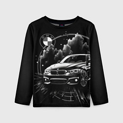 Лонгслив детский BMW абстрактный стиль, цвет: 3D-принт