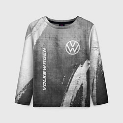 Детский лонгслив Volkswagen - grey gradient вертикально