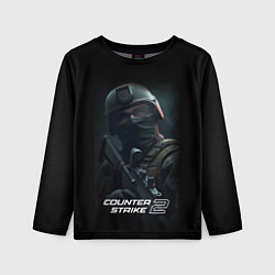 Лонгслив детский CS counter terrorist, цвет: 3D-принт