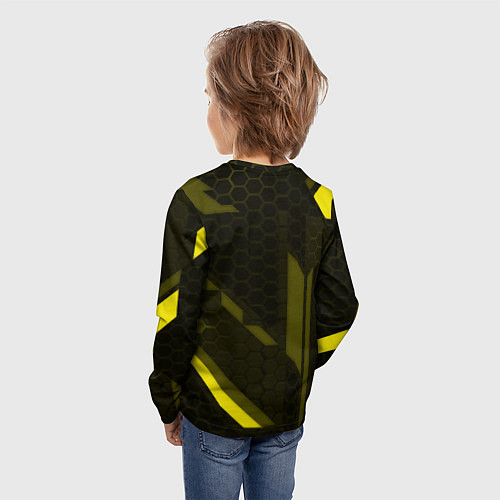Детский лонгслив AEK fc geometry / 3D-принт – фото 4