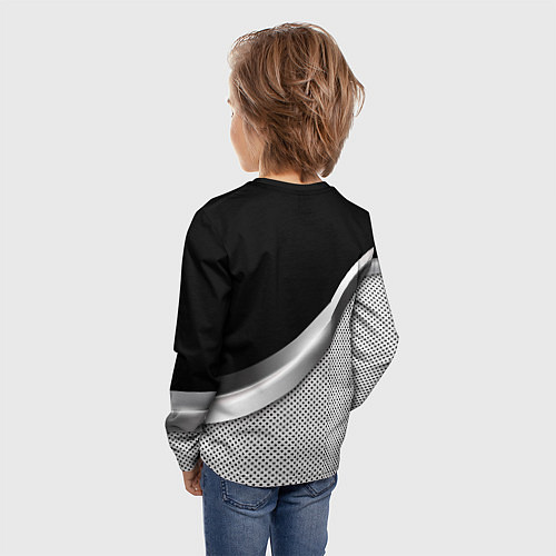 Детский лонгслив Subaru metal steel / 3D-принт – фото 4