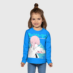 Лонгслив детский Макима персонаж Человек-бензопила, цвет: 3D-принт — фото 2