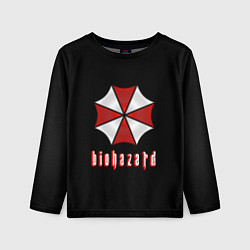 Лонгслив детский Biohazard logo, цвет: 3D-принт