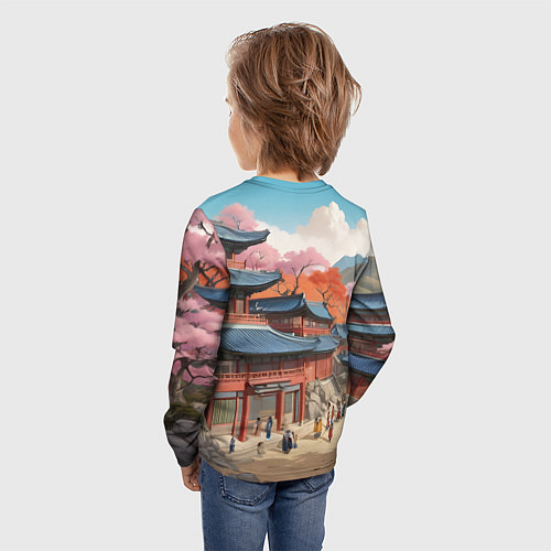 Детский лонгслив Чосон иллюстрация / 3D-принт – фото 4