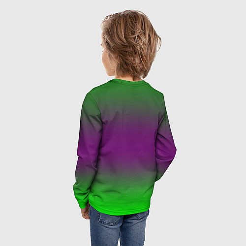 Детский лонгслив Monster energy gradient / 3D-принт – фото 4