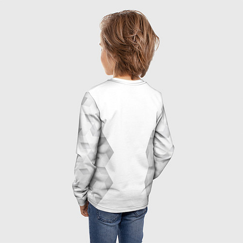 Детский лонгслив Gidle white poly / 3D-принт – фото 4