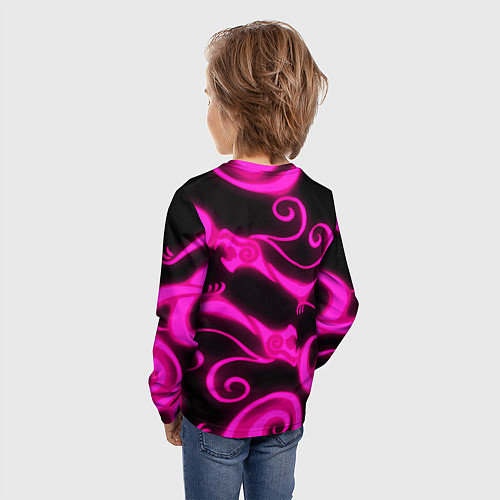 Детский лонгслив Sleeping dogs japan gta dragon / 3D-принт – фото 4