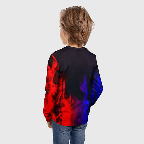 Детский лонгслив Horizon: Zero Dawn flame steel / 3D-принт – фото 4