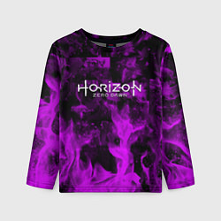 Лонгслив детский Horizon: Zero Dawn flame neon steel, цвет: 3D-принт