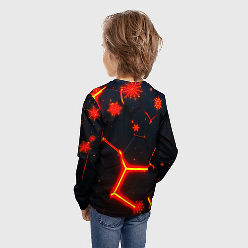 Детский лонгслив Horizon Zero Dawn winter / 3D-принт – фото 4