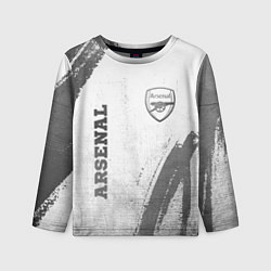 Лонгслив детский Arsenal - white gradient вертикально, цвет: 3D-принт