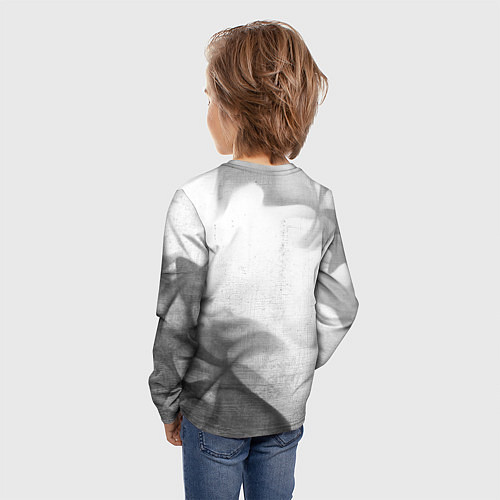 Детский лонгслив Dongfeng - white gradient вертикально / 3D-принт – фото 4