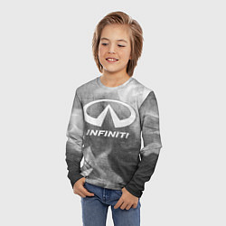 Лонгслив детский Infiniti - grey gradient, цвет: 3D-принт — фото 2
