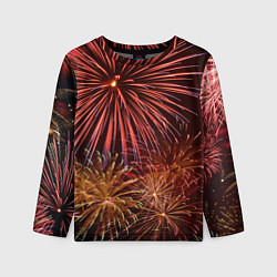 Детский лонгслив Яркий красочный фейерверк