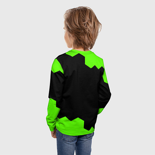 Детский лонгслив Dead by daylight hexagon / 3D-принт – фото 4