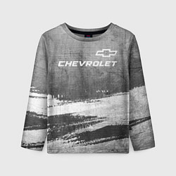 Лонгслив детский Chevrolet - grey gradient посередине, цвет: 3D-принт