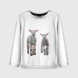 Детский лонгслив Ягнята овцы