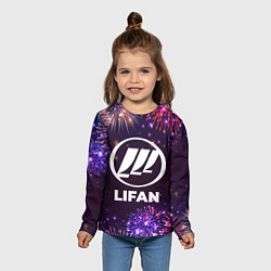 Лонгслив детский Праздничный Lifan, цвет: 3D-принт — фото 2