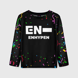 Лонгслив детский Enhypen конфети, цвет: 3D-принт